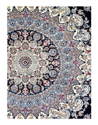 Persian 6 L Nain Habibian Wool & Silk Rug - 8'10" x 11'8"