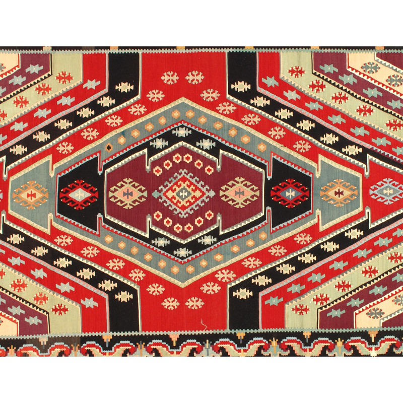 Turkish Kilim Rug - 6'6" x 9'8"