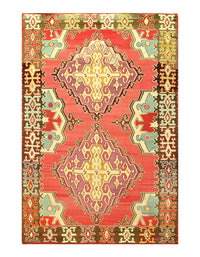 Turkish Kilim Wool Rug - 6?9" Ã 10?1"