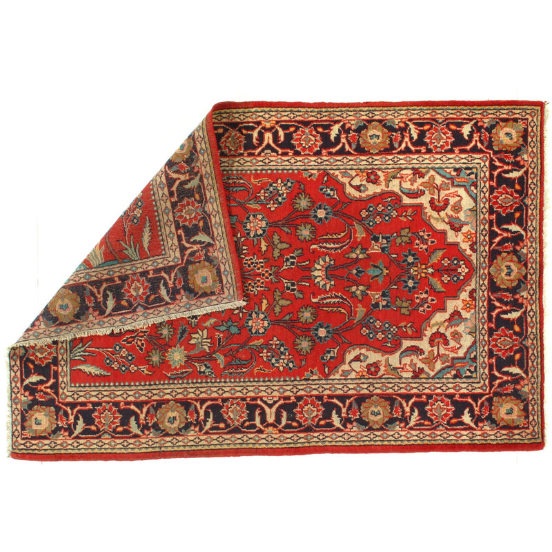 1920s Vintage Persian Mahal Rug - 4'3" x 6'5"