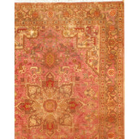 Genuine Fine Persian Tabriz Design Heriz Design Silk & Wool Pile Rug - 3'4" X 4'10"