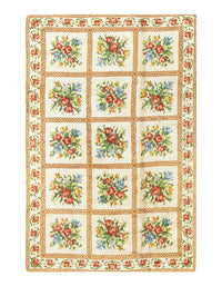 Beige Aubusson Pile Rug 6'.3'' X 9'.7''