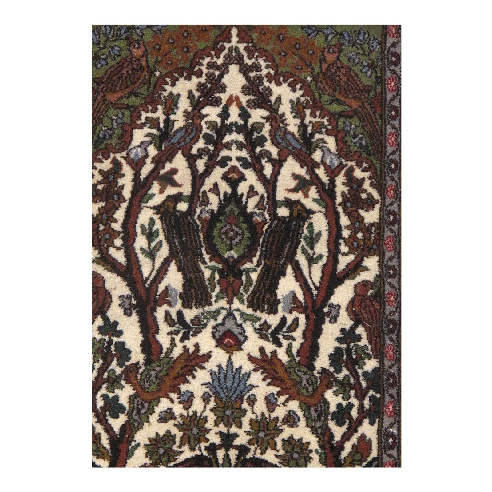 Fine Indo Tabriz Design Rug - 2'5" X 3'10"