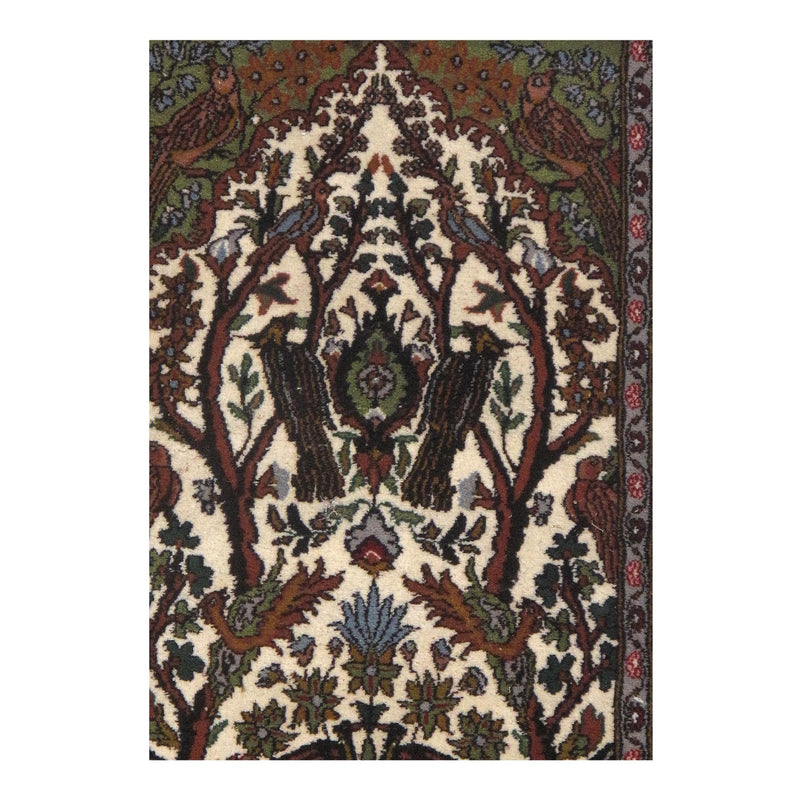 Fine Indo Tabriz Design Rug - 2'5" X 3'10"