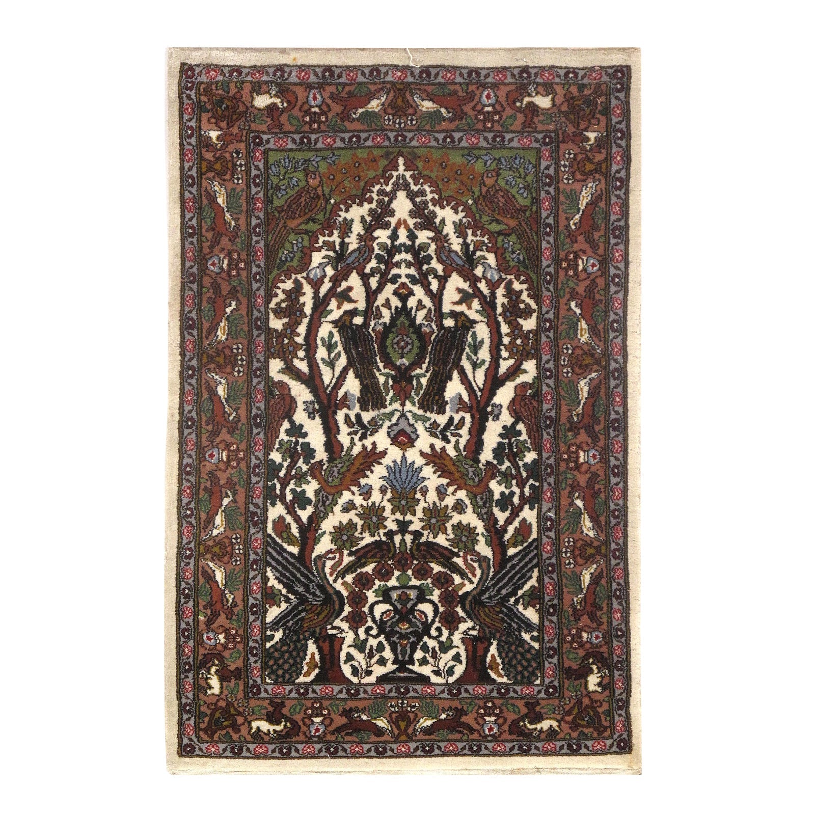 Fine Indo Tabriz Design Rug - 2'5" X 3'10"