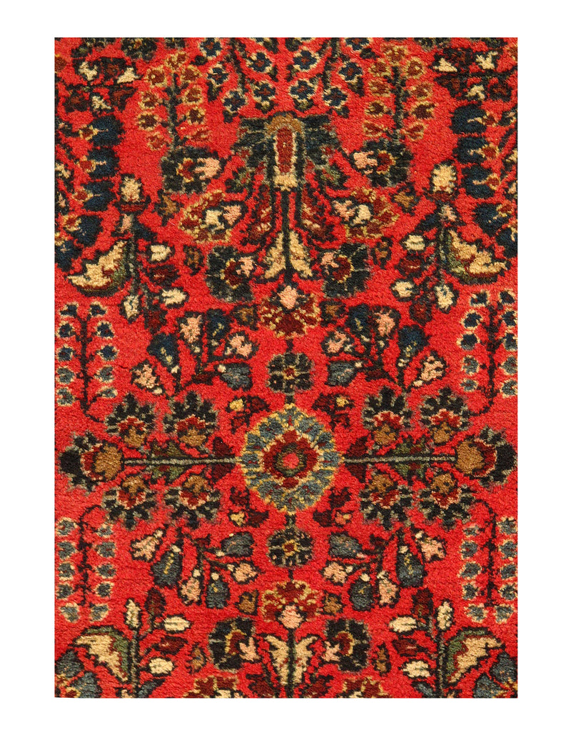 1920s Vintage Persian Sarouk Lilian Rug - 2'6" x 4'2"