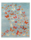 Modern Butterfly Kaleidoscope Rug- 7'5" X 9'5"