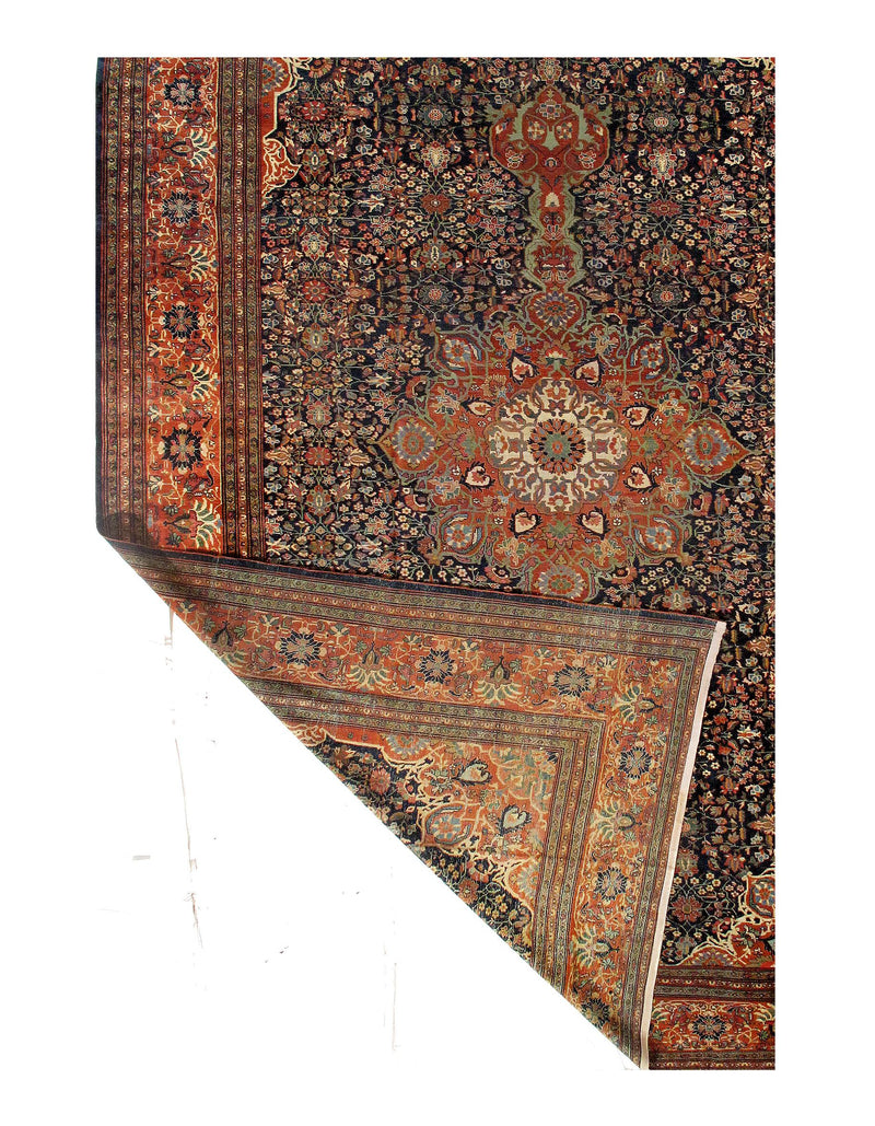 Late 19th Century Antique Persian Sarouk Farahan Rug - 12′ × 18′8″