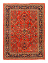 Rust Vintage Persian Sarouk Rug - 9'2" x 12'1"