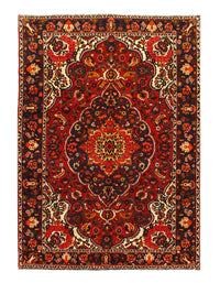 Persian Bakhtiari Hand Knotted Rug - 6'10" x 9'9"