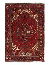 Red Persian Heriz Rug 6'4" x 9'8"