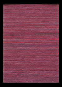 Purple Red Sari-Silk Modern Flat Weave Rug (4 sizes available)