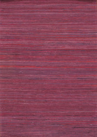 Purple Red Sari-Silk Modern Flat Weave Rug (4 sizes available)