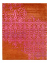 Rust Color Modern Hand Knotted Rug 8' X 10