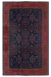 Navy Blue Antique Turkish Tabriz Design Rug - 10'9" x 21'5"