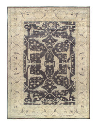 Gray Fine Hand Knotted Oushak 10' x 14'