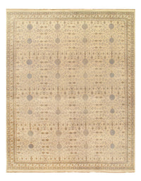 Ivory Fine Hand Knotted Khotan 10' X 14'