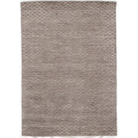 Loop-and-pile Handmade Modern Area Rug - 6'3 x 9'