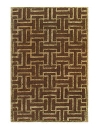 Brown Hand-Tufted 4' 9'' X 7'8''