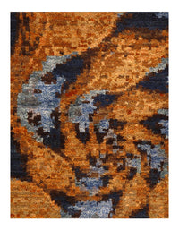 Multi color HandMade Fine Modern rug 9' X 12'