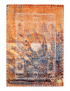 Multi Color Fine Hand Knotted Modern rug 6' X 9'