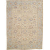 Turkish Oushak Hand-Knotted Wool Ivory Area Rug - 10' x 13'