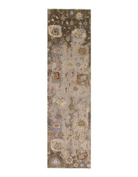 Fine hand Knotted Modern runner 2'7'' X 10'