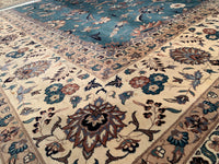 Light Green Color Fine Hand knotted Tabriz Design rug 12' X 18'