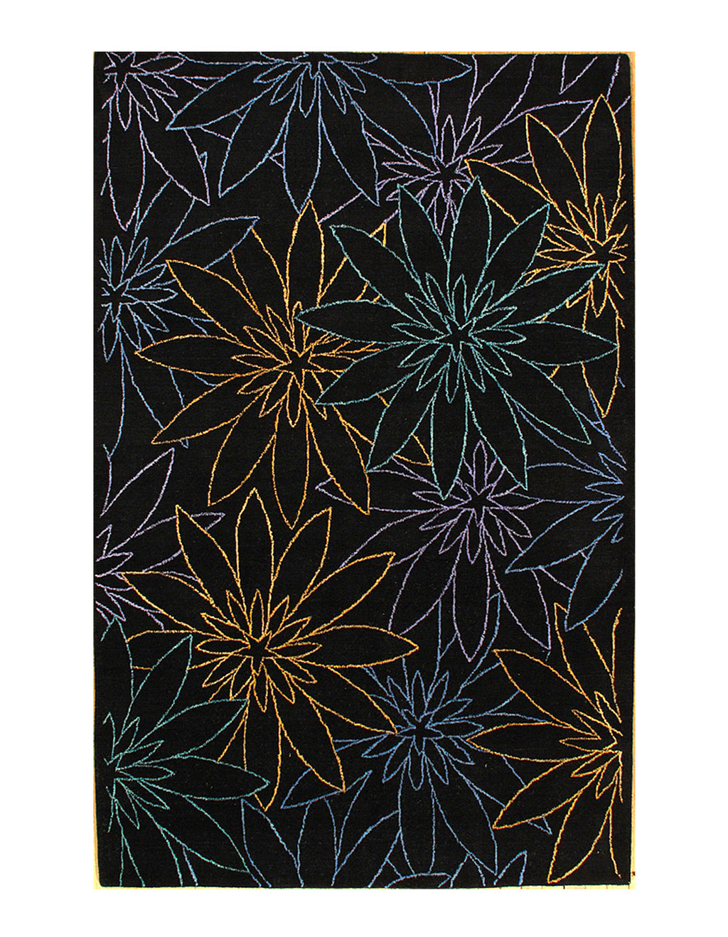 Black Modern Rug 5' X 8' – Alexandria Fine Rugs