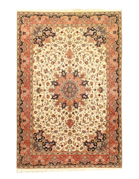 Ivory Persian Tabriz Design Design 6' X 9'