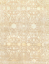 BEIGE TABRIZ silk & wool 6.5 X 9.5