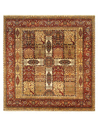 Tabriz Design Garden Design Lamb's Wool Rug - 9' x 9'3"