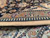 Navy Persian Nain silk & wool 4'3'' X 6'8''