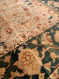 Ivory Fine Hand Knotted Agra 11'8'' X 17'6''