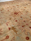 Beige color hand khotted fine Agra 12' X 18'