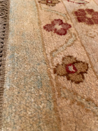 Beige color hand khotted fine Agra 12' X 18'