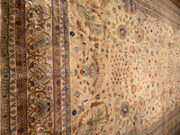 Beige Fine Hand Knotted Sultanabad 12' X 18'