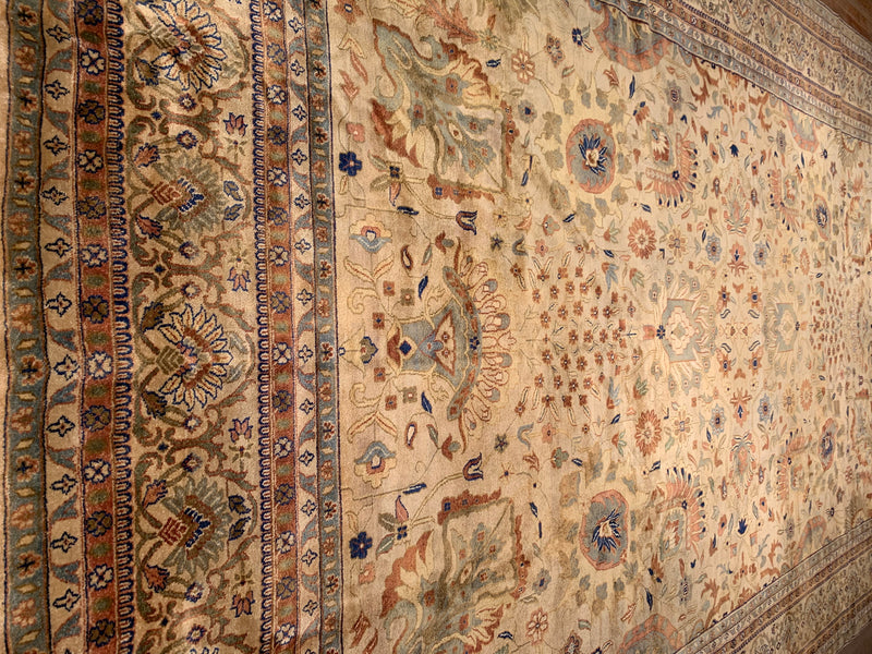 Beige Fine Hand Knotted Sultanabad 12' X 18'