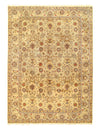 Beige Fine Hand Knotted Agra Rug 10' X 14'