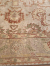 Beige Fine Hand Knotted Oushak Rug 8' X 25'