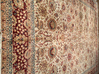 Ivory Fine Hand Knotted Agra 12' X 16'