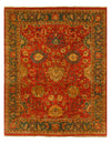 Rust Fine Hand-Knotted Agra 10' X 14'7''