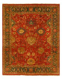 Rust Fine Hand-Knotted Agra 10' X 14'7''