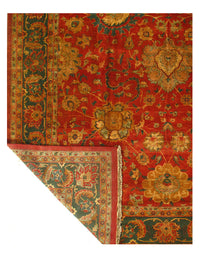 Rust Fine Hand-Knotted Agra 10' X 14'7''