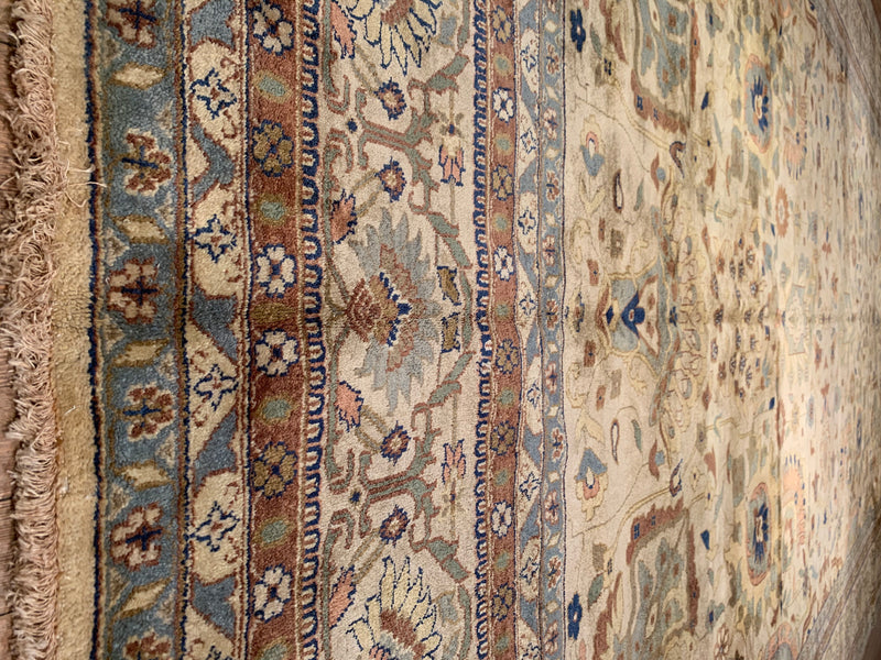 Beige Fine Hand Knotted Zieglar sultanabad 11' X 17'3''