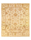 Ivory Fine Hand Knotted Oushak Rug 12' X 14'