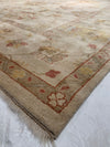 Ivory Fine Hand Knotted Oushak Rug 12' X 14'