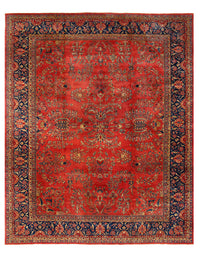 Rust Fine Hand-Knotted Sarouk Design12' X 15'