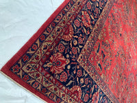 Rust Fine Hand-Knotted Sarouk Design12' X 15'