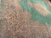 L Green Fine Persian Hand Knotted Kerman 13' X 17'